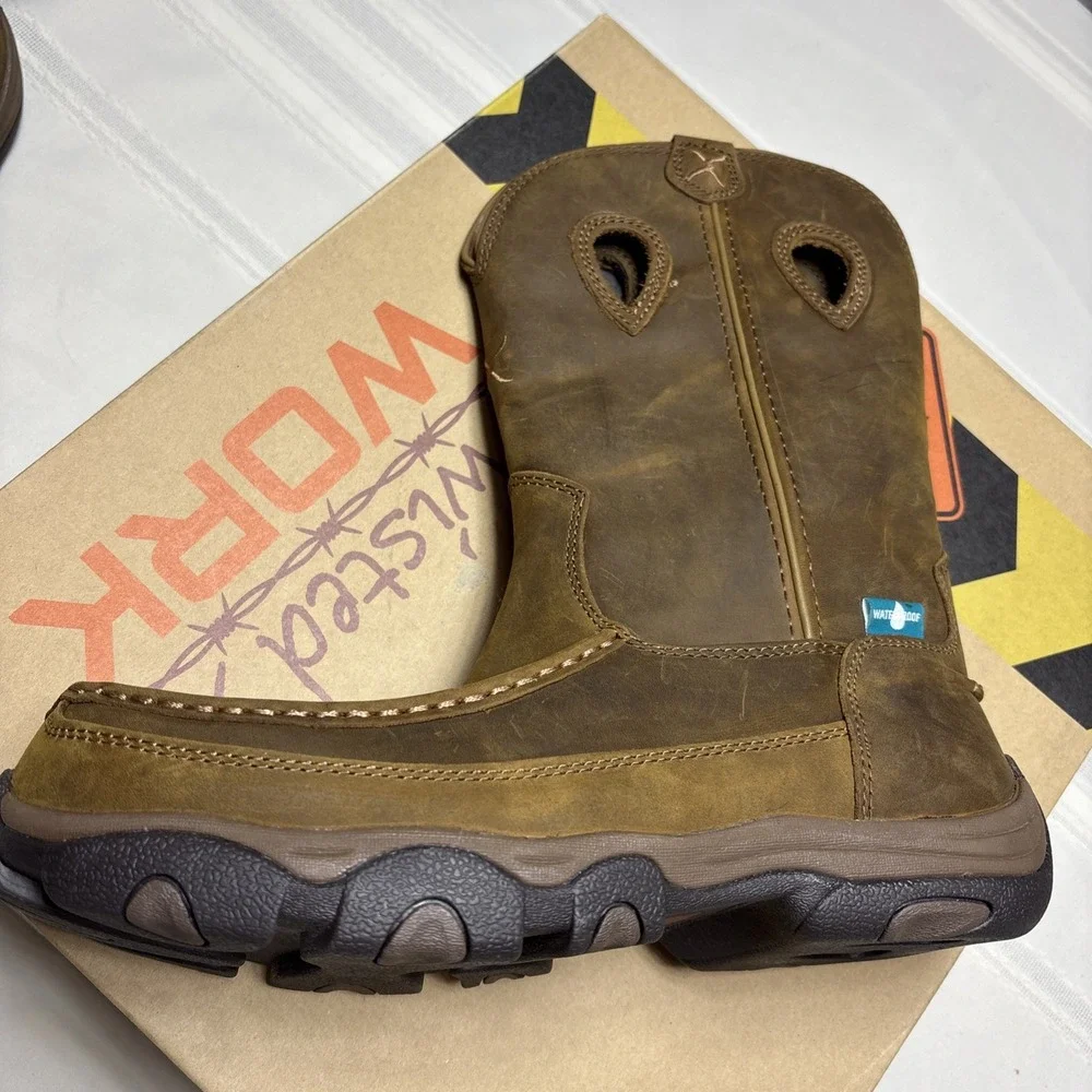 Twisted X Men's Hiker Waterproof Composite Toe Work Boots MHKBCW1 Size 9.5 M